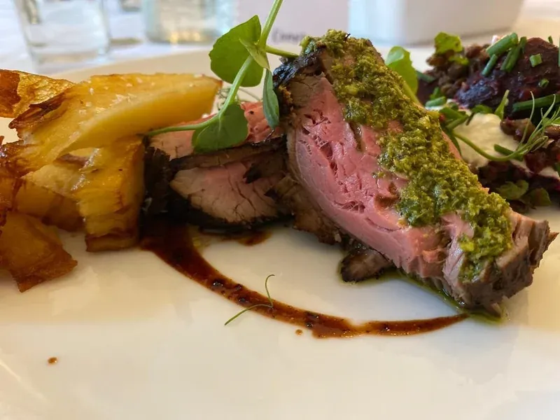 Pomme Anna with Rare Beef catering event